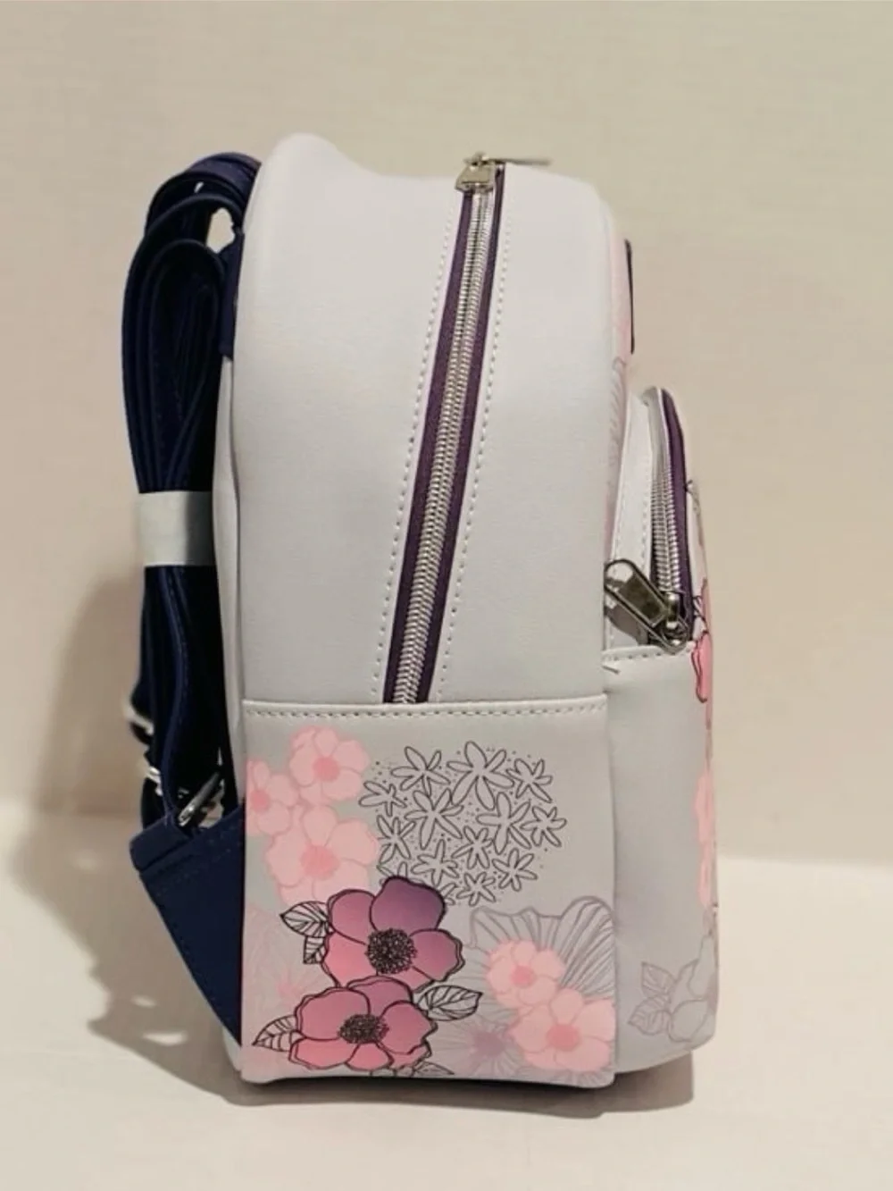 Loungefly Disney NWT Tangled Rapunzel Pastel Flowers Mini Backpack